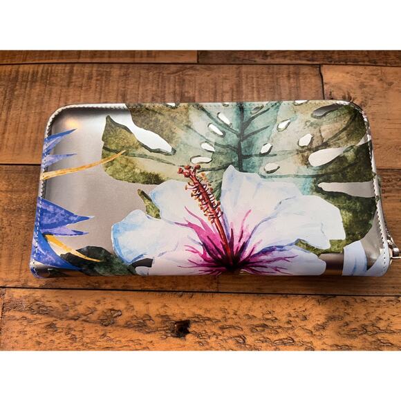 GIUSEPPE ZANOTTI Spring-Portafogli Multicolor Floral zip around Wallet - Picture 2 of 11